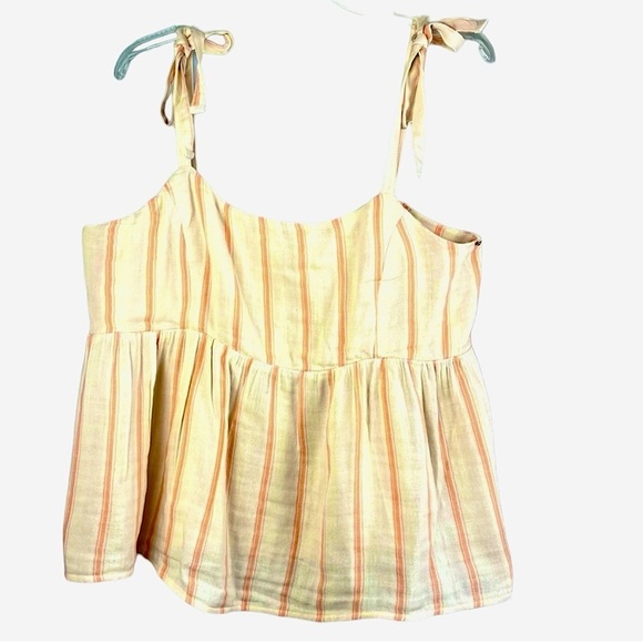 Old Navy Tops - Old Navy sleeveless baby doll tank top tie sashes Size S